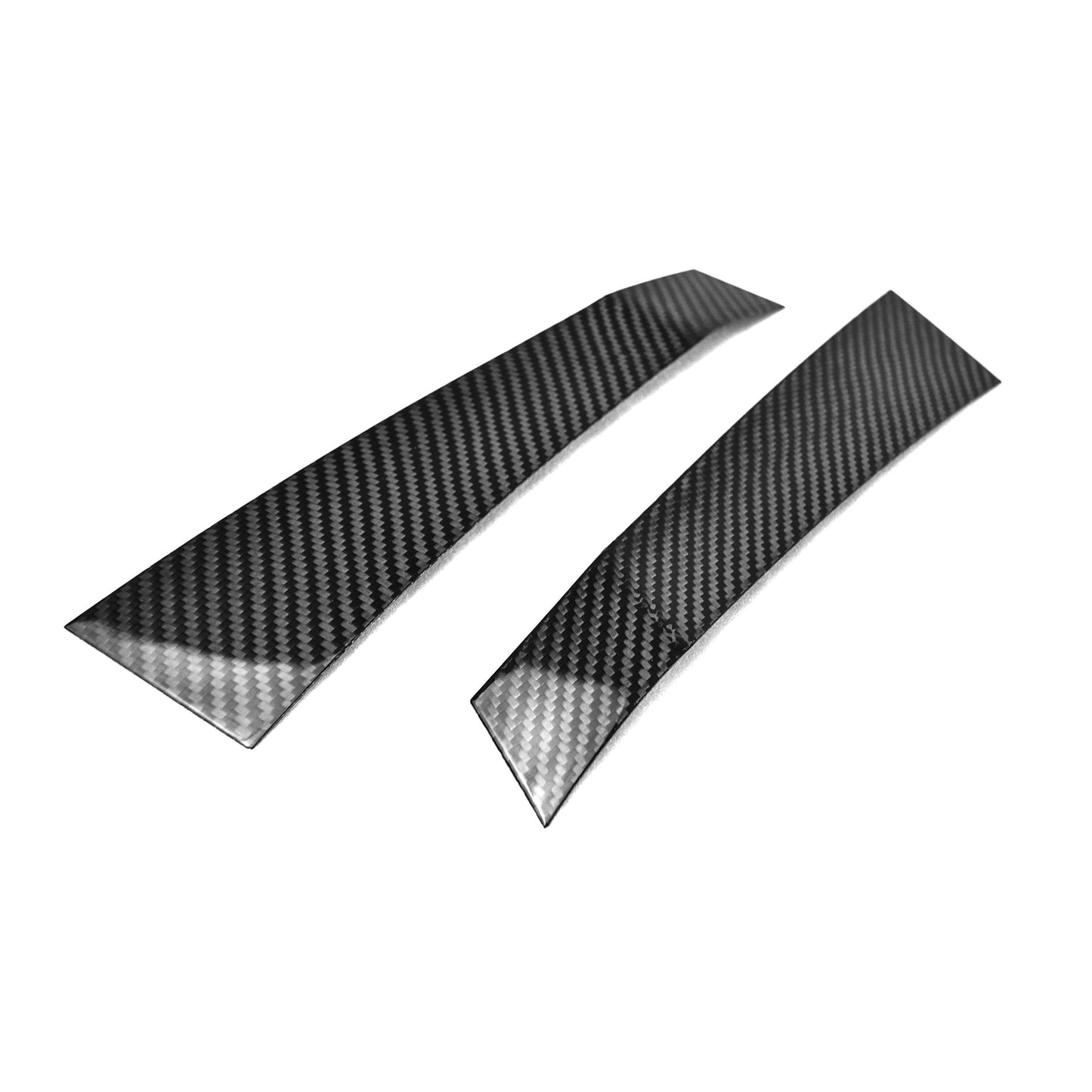 JDMuscle 15-21 WRX/STI Tanso Carbon Fiber Fender Side Vent Covers w/ Gloss Finis image 0