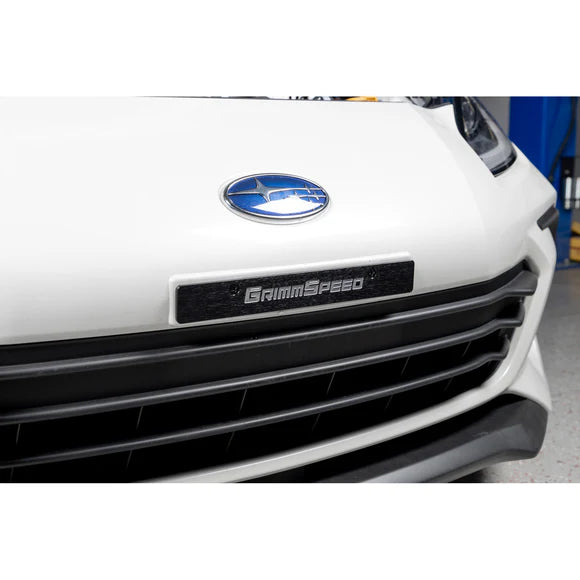 GrimmSpeed Front License Plate Delete - 2006-14 Subaru Impreza/WRX/STI, 2022+ Subaru BRZ, 2022+ Toyota GR86