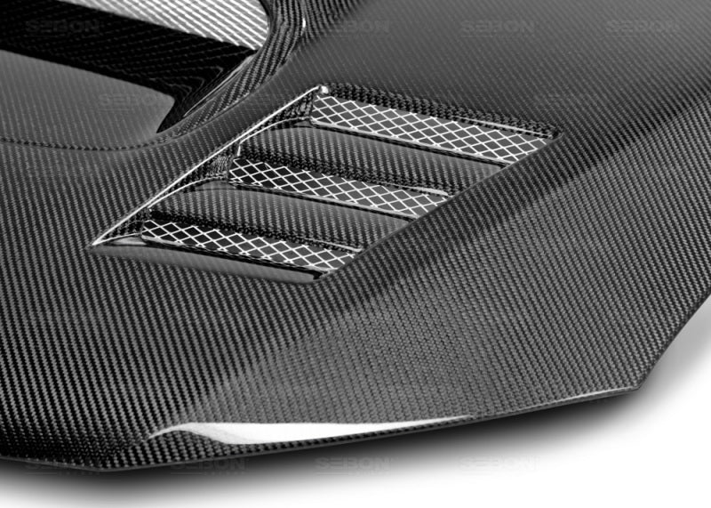CWII-style carbon fiber hood for 2008-2014 Subaru WRX/STi