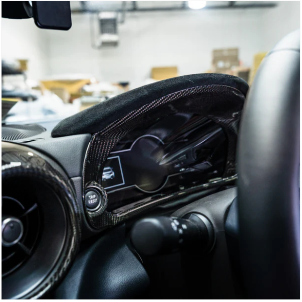 JDMuscle 22+ BRZ/GR86 Tanso Dry Carbon Fiber Speedometer/ Cluster Cover image 1
