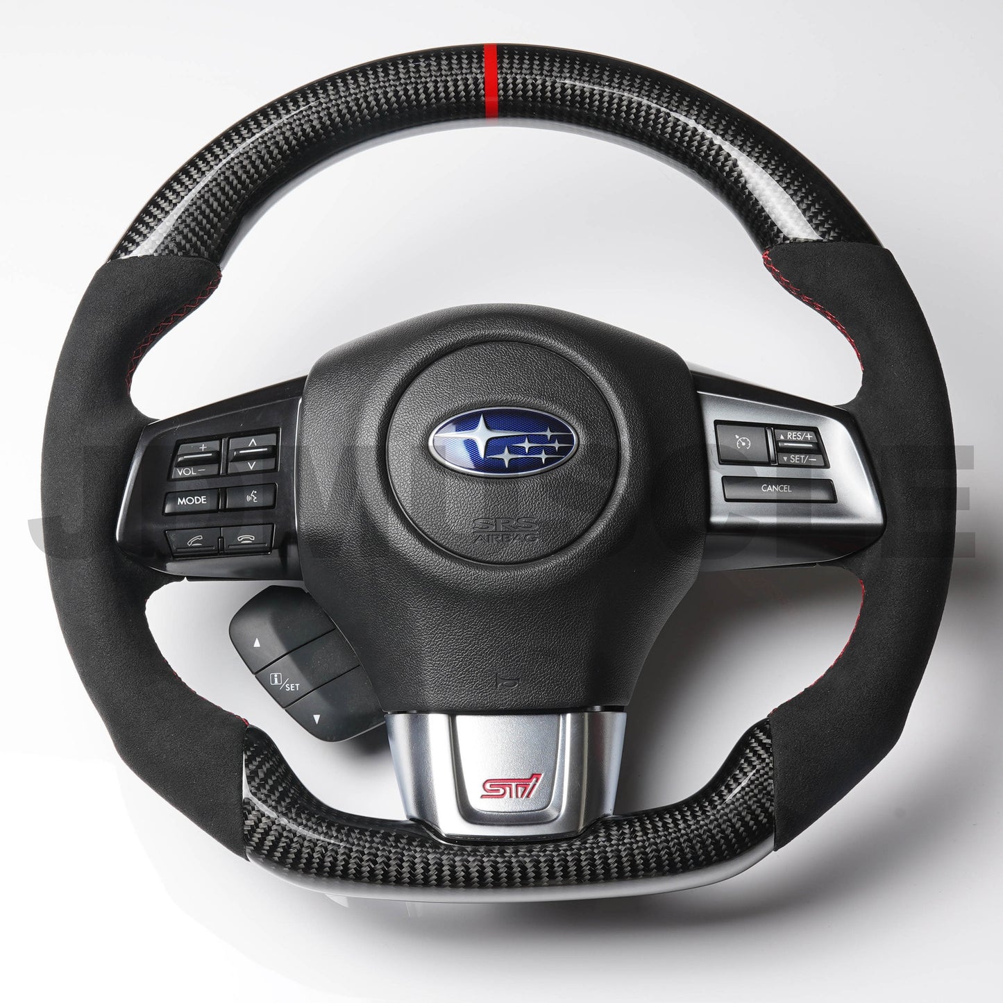 JDMuscle 15-21 WRX/STI Custom Carbon Fiber Steering Wheel image 0