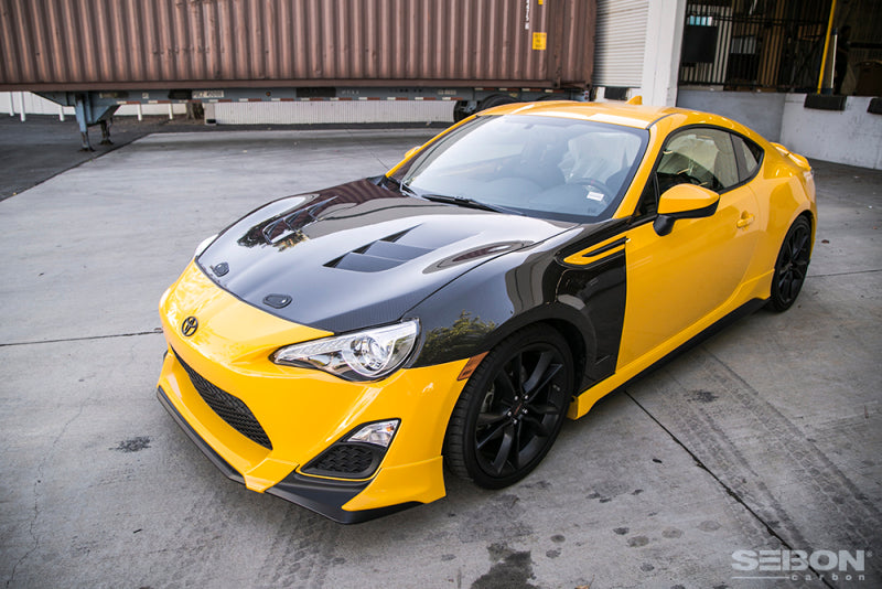 TS-style carbon fiber hood for 2013-2020 Scion FRS / Toyota 86 / Subaru BRZ