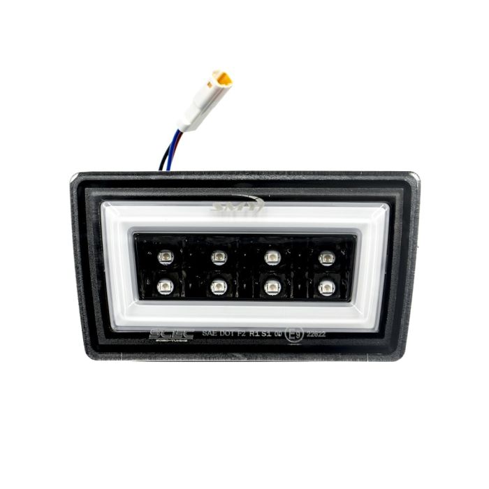 SMY F1 V3 Hyper-Flash Rear Brake Light, Smoked w/ DRL White Light Bar 2022+ WRX image 1