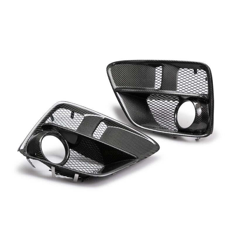 Carbon fiber fog light surround for 2015-2017 Subaru WRX/STi