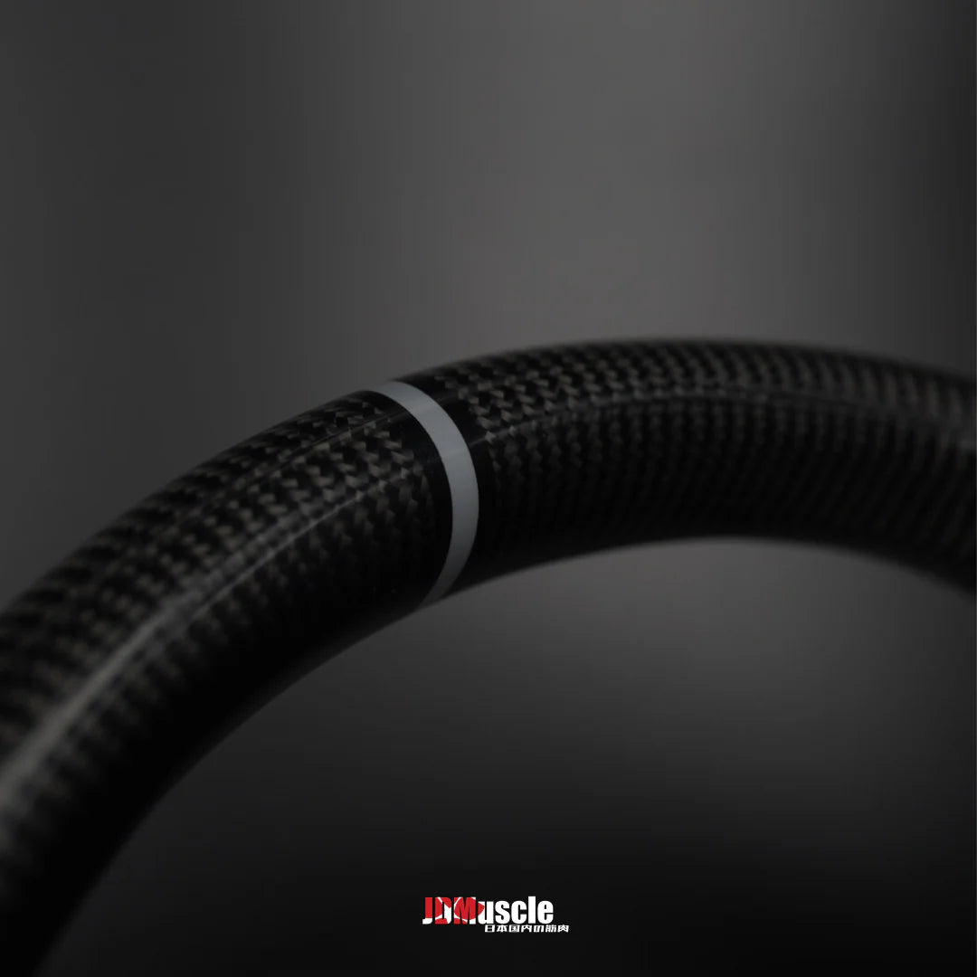 JDMuscle Custom Carbon Fiber Steering Wheel for 10th Gen Civic