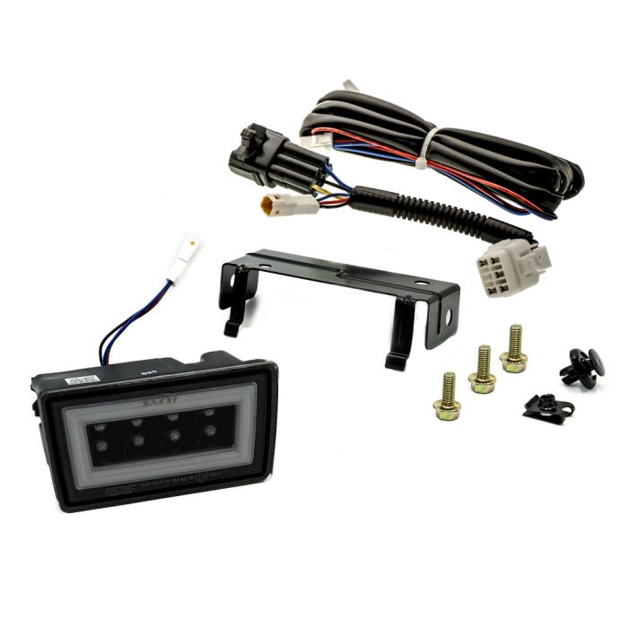 SMY F1 V3 Hyper-Flash RBL, Double Smoked w/ DRL White Light Bar 2022+ WRX image 0