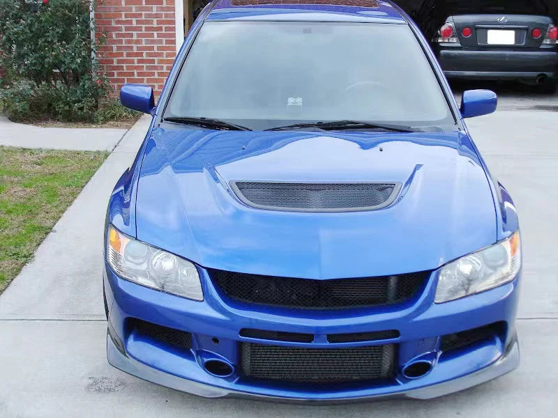 JDMuscle Tanso Carbon Fiber RA Style Front Lip for 2005-2007 Mitsubishi Evolutio