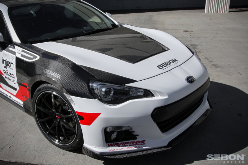 DV-style carbon fiber hood for 2013-2020 Scion FRS / Toyota 86 / Subaru BRZ