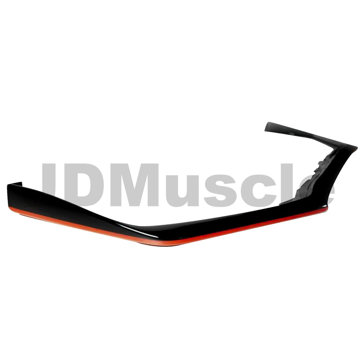 JDMuscle OE Style Front Lip Gloss/Matte Black with Color Accent for 15-17 WRX/ST image 0