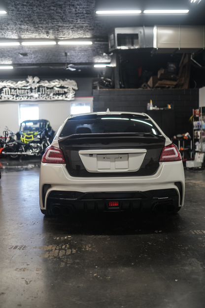 JDMuscle Gloss Black / Paint Matched License Plate Backing - 15-21 WRX/STI image 0