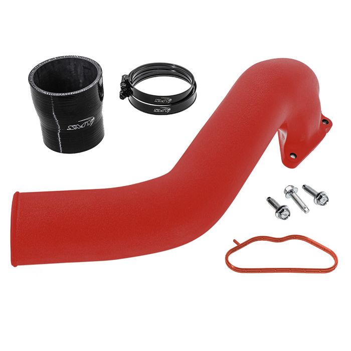 SMY GODZILLA Cast Aluminum Top Mount Intercooler Pipe Red 2022-2025 WRX image 0