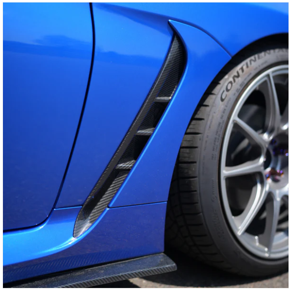 JDMuscle 2022+ BRZ/GR86 Carbon Fiber Fender Vent Garnish v1 image 1