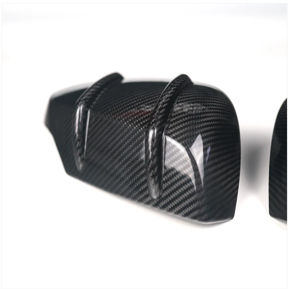JDMuscle [15-21 WRX/STI] Tanso RAR Style Carbon Fiber Side Mirror Covers image 1