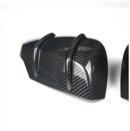 JDMuscle [15-21 WRX/STI] Tanso RAR Style Carbon Fiber Side Mirror Covers image 1