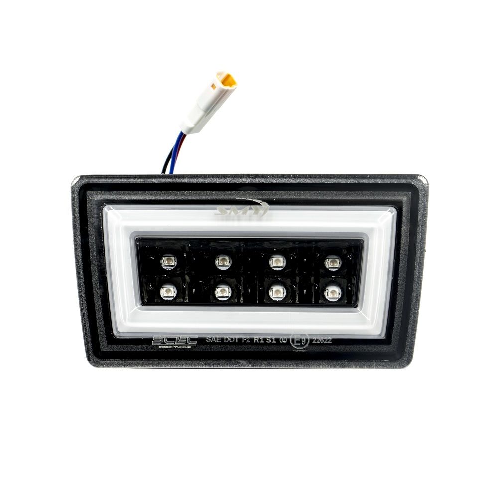 SMY F1 V3 Hyper-Flash RBL, Smoked w/ DRL White Light Bar 2015-2021 WRX / STI image 1