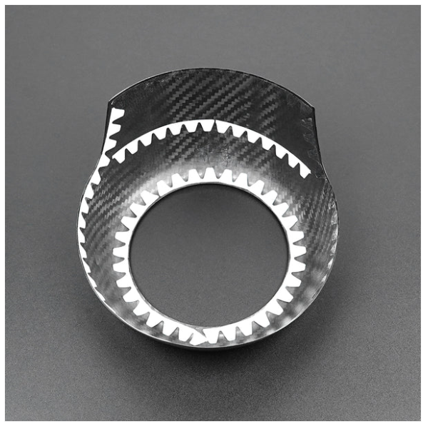 JDMuscle [22-25 WRX] Tanso Dry Carbon Fiber Air Bag Surround Cover image 1