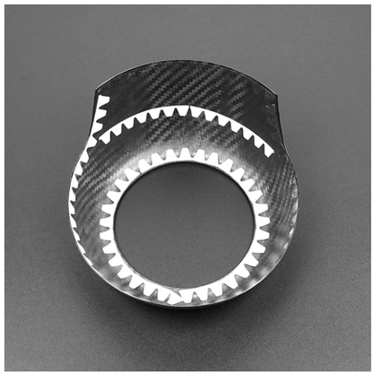 JDMuscle [22-25 WRX] Tanso Dry Carbon Fiber Air Bag Surround Cover image 1