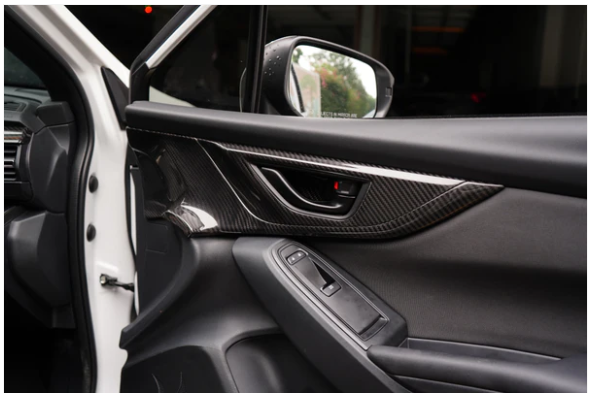 JDMuscle [22-25 WRX] Tanso Dry Carbon Fiber Front Door Larger Pannel Covers image 3