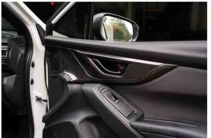 JDMuscle [22-25 WRX] Tanso Dry Carbon Fiber Front Door Larger Pannel Covers image 3