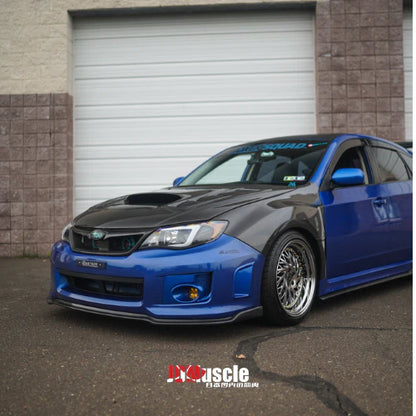 JDMuscle 11-14 WRX/STI CS2 STYLE FRONT CARBON FIBER LIP