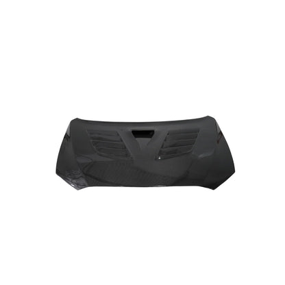 JDMuscle Tanso Carbon Fiber Hood w/ heat extract - 2008-2015 Mitsubishi Lancer Evo X