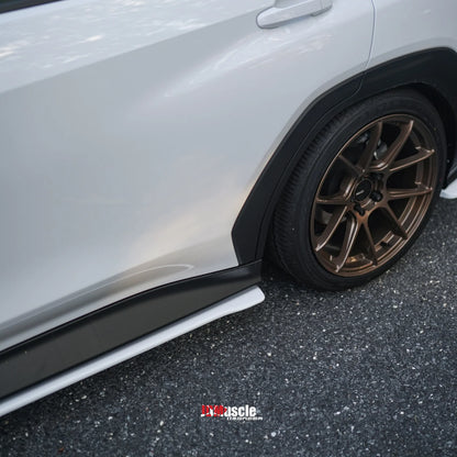 JDMuscle [22-25 WRX] STI Style Side Skirts-Paint Matched / Gloss Black