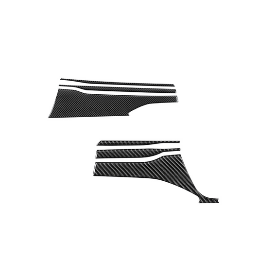 JDMuscle [22-25 WRX] P&S Series Carbon Fiber Dash Trim Covers 6 PC | Black image 0