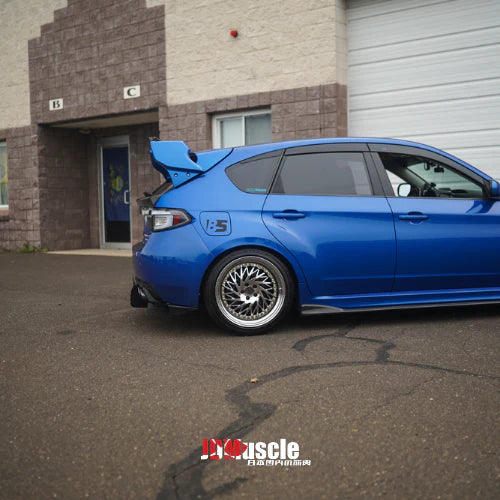 JDMuscle [08-14 WRX/STI] VS Style Spoiler w/ Brake Lights | Carbon Blade + Paint Matched