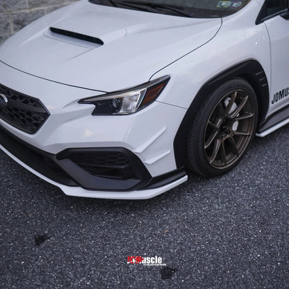 JDMuscle [22-25 WRX] Canards V1 ABS / Paint Matched / Gloss Black