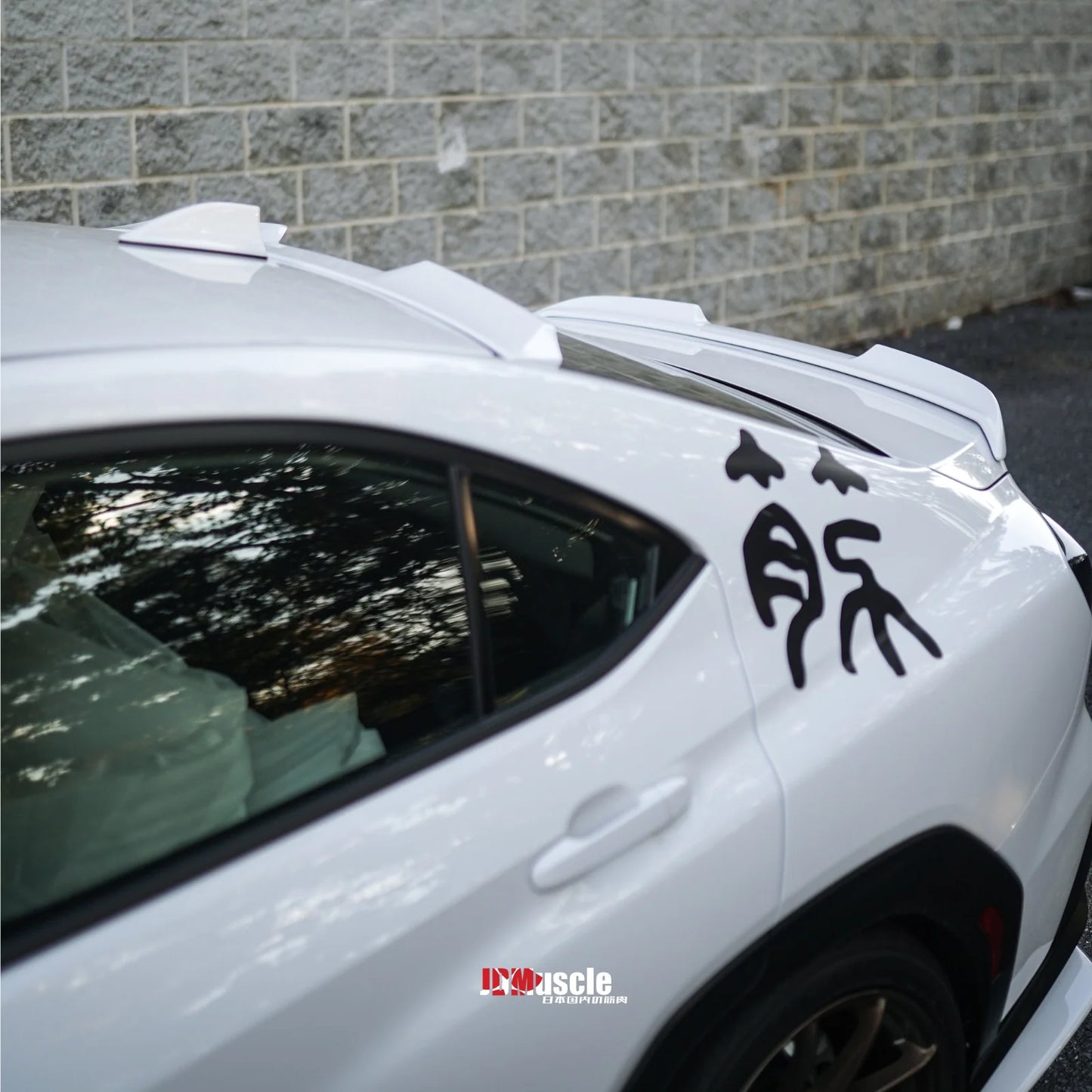 JDMuscle [22-25 WRX] V1 Roof Spoiler-Paint Matched/Gloss Black