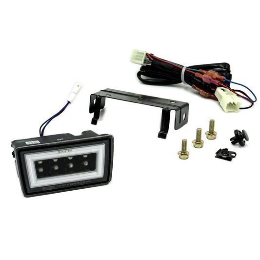 SMY F1 V3 Hyper-Flash RBL, DBL Smoked w/ DRL White Light Bar 2015-2021 WRX / STI image 0