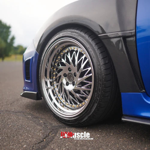 JDMuscle Tanso Carbon Fiber/FRP OE Style Fenders for 08-14 Subaru STI / 11-14 WR