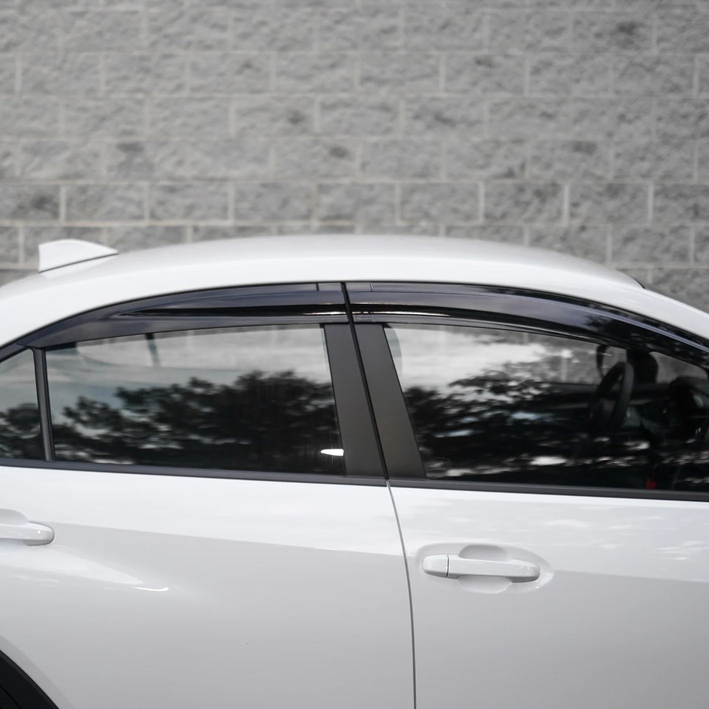 JDMuscle [22-25 WRX] V1 Rain Guards / Window Visors-Acrylic