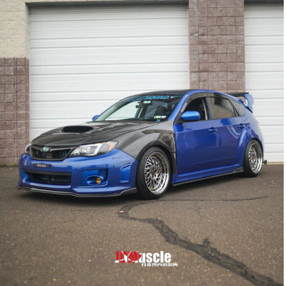 JDMuscle 11-14 WRX/STI CS2 STYLE FRONT CARBON FIBER LIP