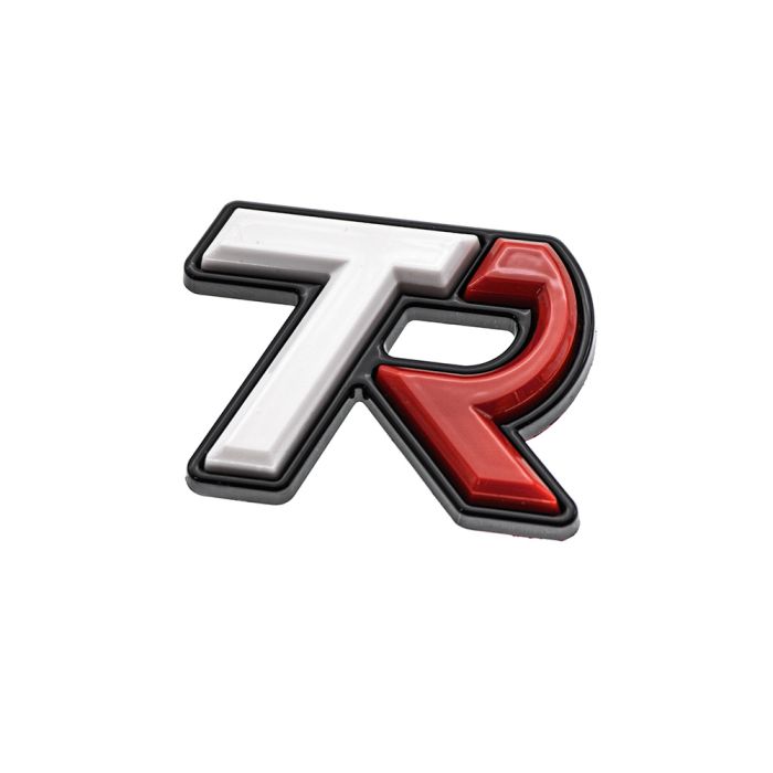 SMY Subaru TR "Tuner Ready" Trunk Badge White / Red 2022-2025 WRX image 0