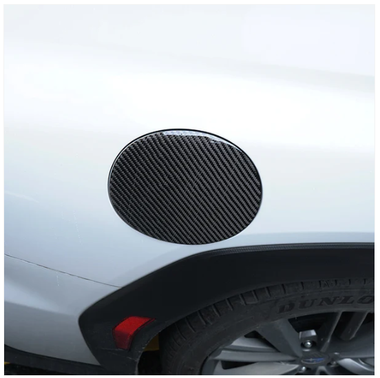 JDMuscle [22-25 WRX] P&S Series Carbon Fiber Fuel Door Cover image 1