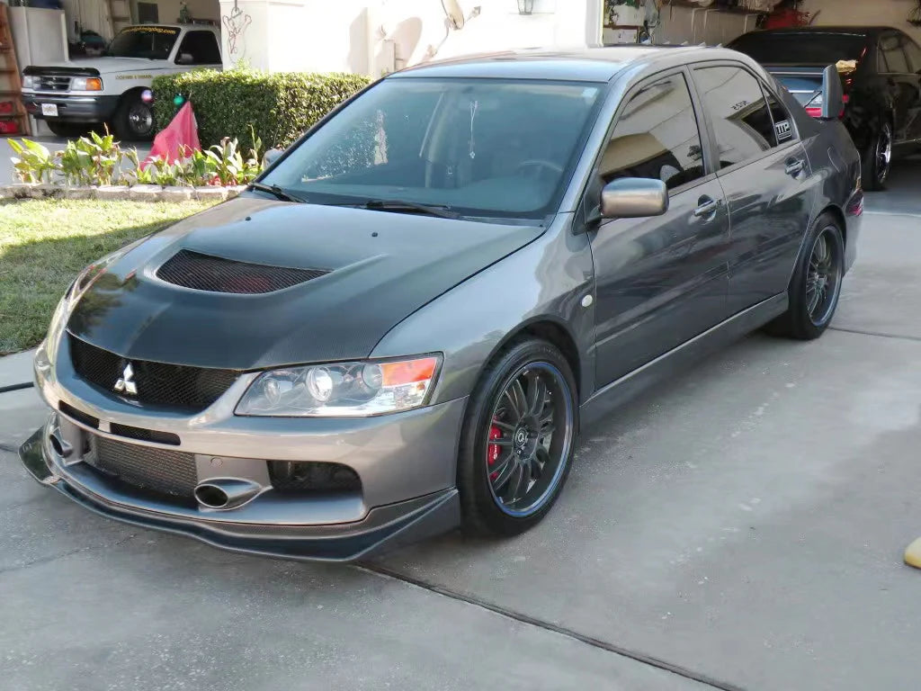 JDMuscle 05-07 EVO 9 Carbon Fiber VS Style Front Lip