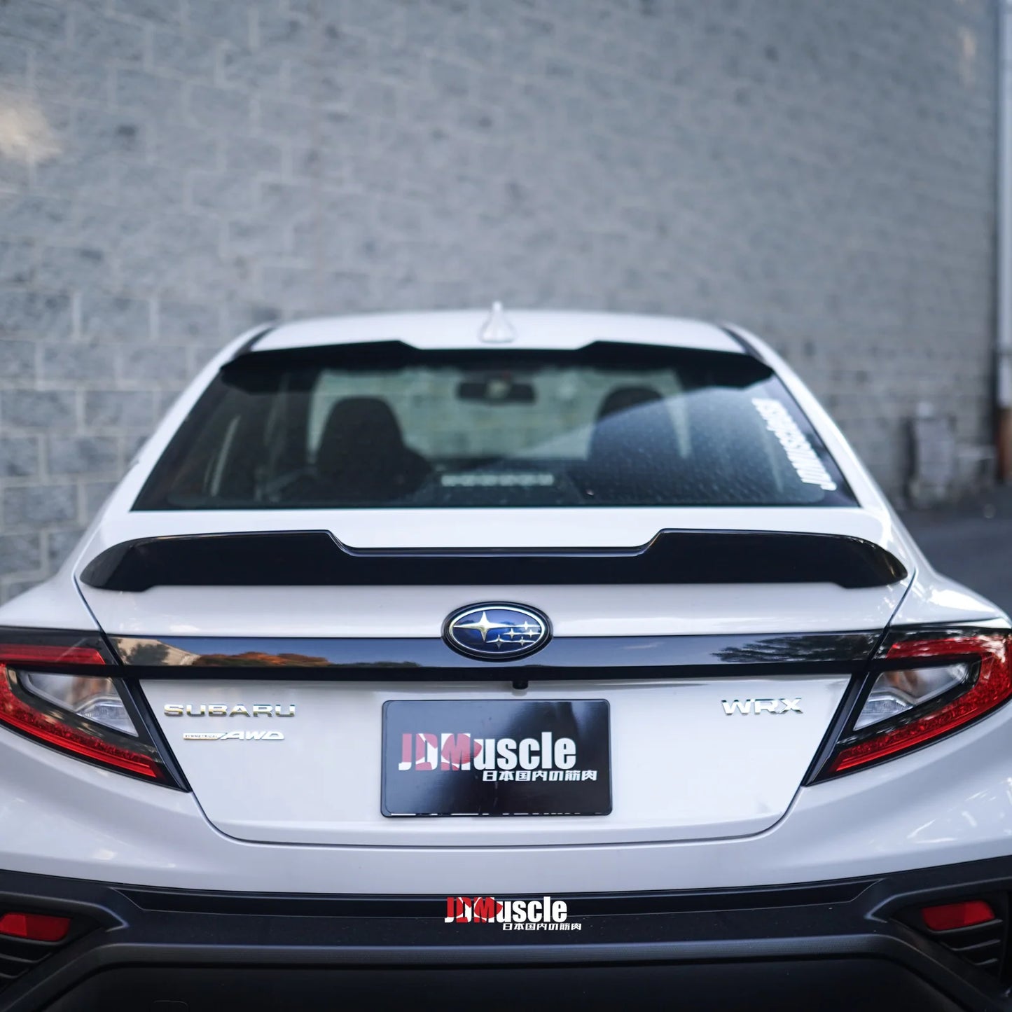 JDMuscle [22-25 WRX] V1 Roof Spoiler-Paint Matched/Gloss Black