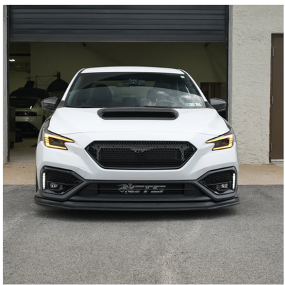 JDMuscle [22-25 WRX] Kōgeki Style Front Lip -Primed Black image 1