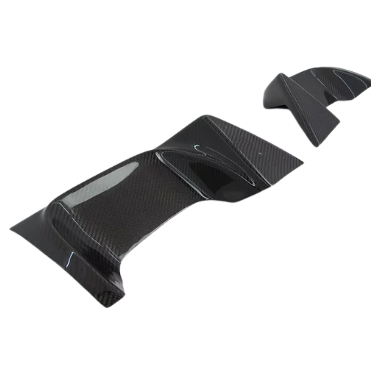 JDMuscle [11-14 WRX/STI Sedan] Carbon Fiber Exhaust Trim Covers / Heat Shields image 0