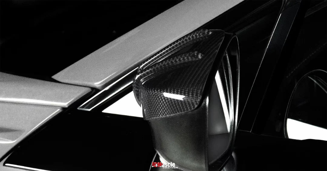 JDMuscle Tanso RAR Style Carbon Fiber Side Mirror Covers - 2013+ BRZ/FRS/86