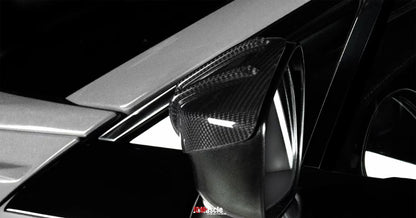 JDMuscle Tanso RAR Style Carbon Fiber Side Mirror Covers - 2013+ BRZ/FRS/86