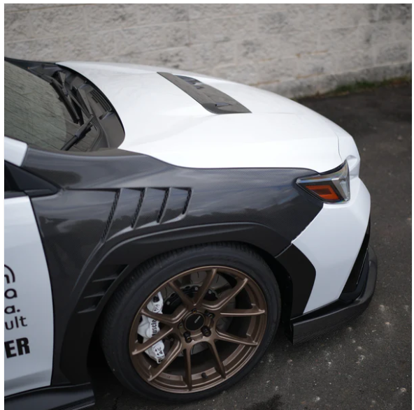 JDMuscle [22-25 WRX] Carbon Fiber Hood Scoop - A1 Style image 3