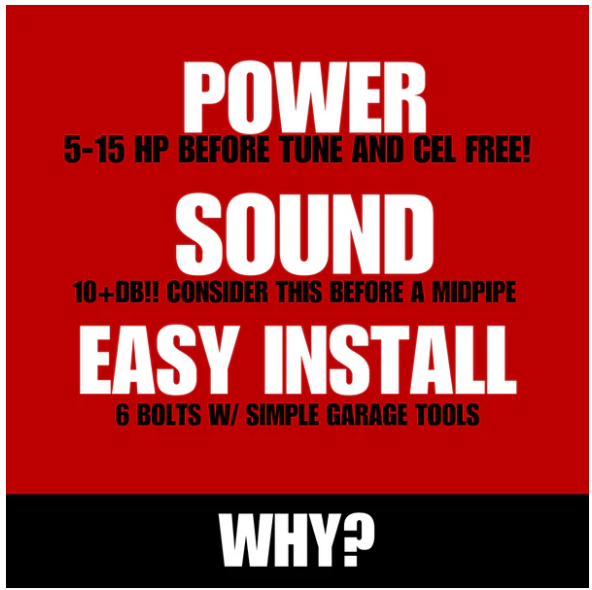 JDMuscle [22-25 WRX MT] 3" Performance Intermediate Pipe / Front Pipe image 1