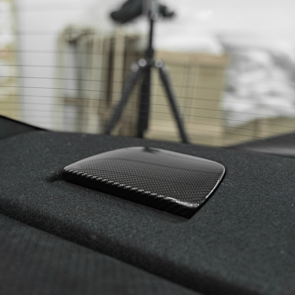 JDMuscle 22+ BRZ/GR86 Tanso Dry Carbon Fiber Child Seat Lock Covers image 0