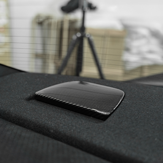 JDMuscle 22+ BRZ/GR86 Tanso Dry Carbon Fiber Child Seat Lock Covers image 0