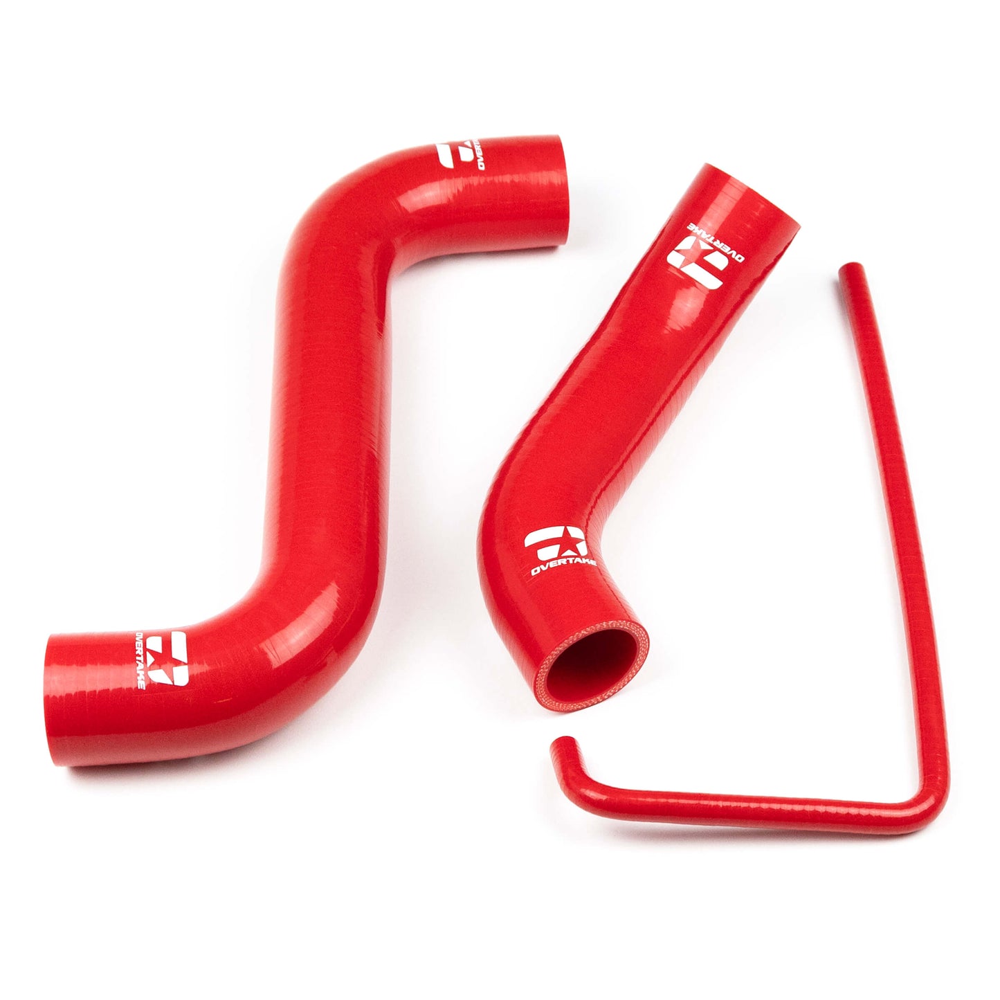 Overtake Radiator Hose Kit RED - Subaru 02-07 Impreza / WRX / STI image 1