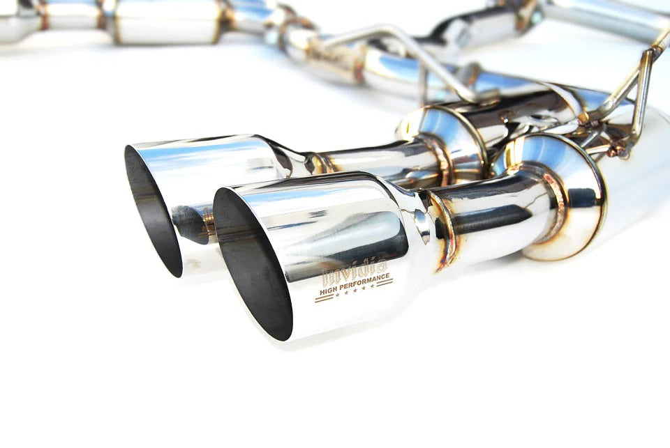 Invidia 11-14 Subaru WRX/STI Sedan Gemini R400 Quad S.S.Tips Cat-back Exhaust