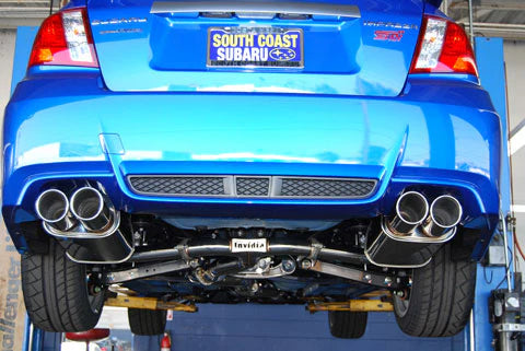 Invidia 11-14 Subaru WRX/STI Sedan Q300 Quad Rolled S.S.Tips Cat-back Exhaust