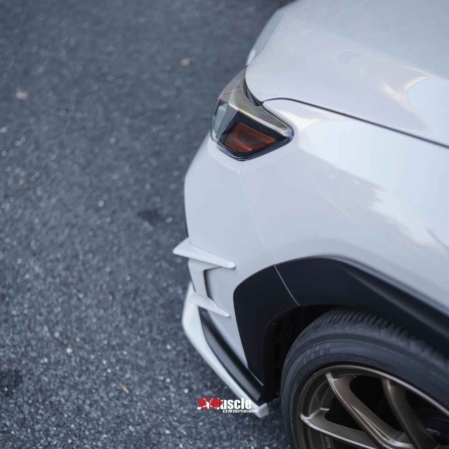 JDMuscle [22-25 WRX] Canards V2 - Paint Matched / Gloss Black / ABS